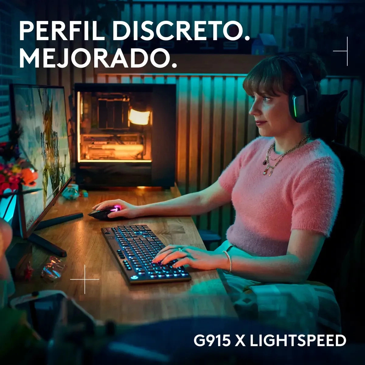 Teclado mecánico inalámbrico Logitech G915 X Lightspeed - imagen 2