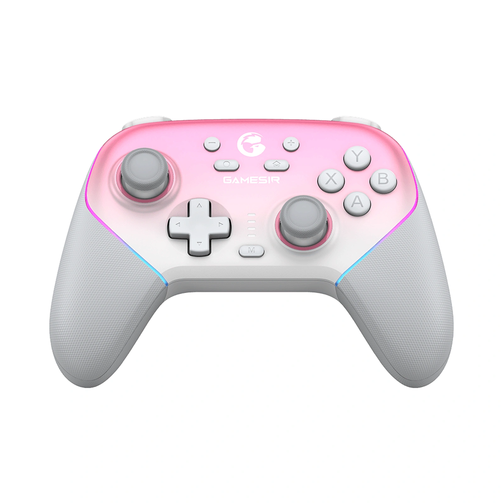 Control GameSir Super Nova Hall Effect inalámbrico con base rosado