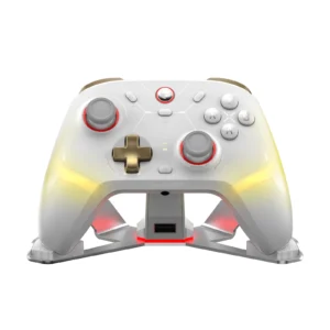 Control GameSir Cyclone 2 TMR inalámbrico con base blanco