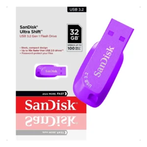 Pendrive SanDisk Ultra Shift 32Gb USB 3.2 violeta