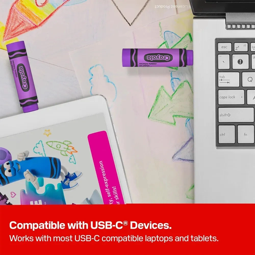 Pendrive SanDisk Crayola 128Gb USB-C violeta - imagen 2