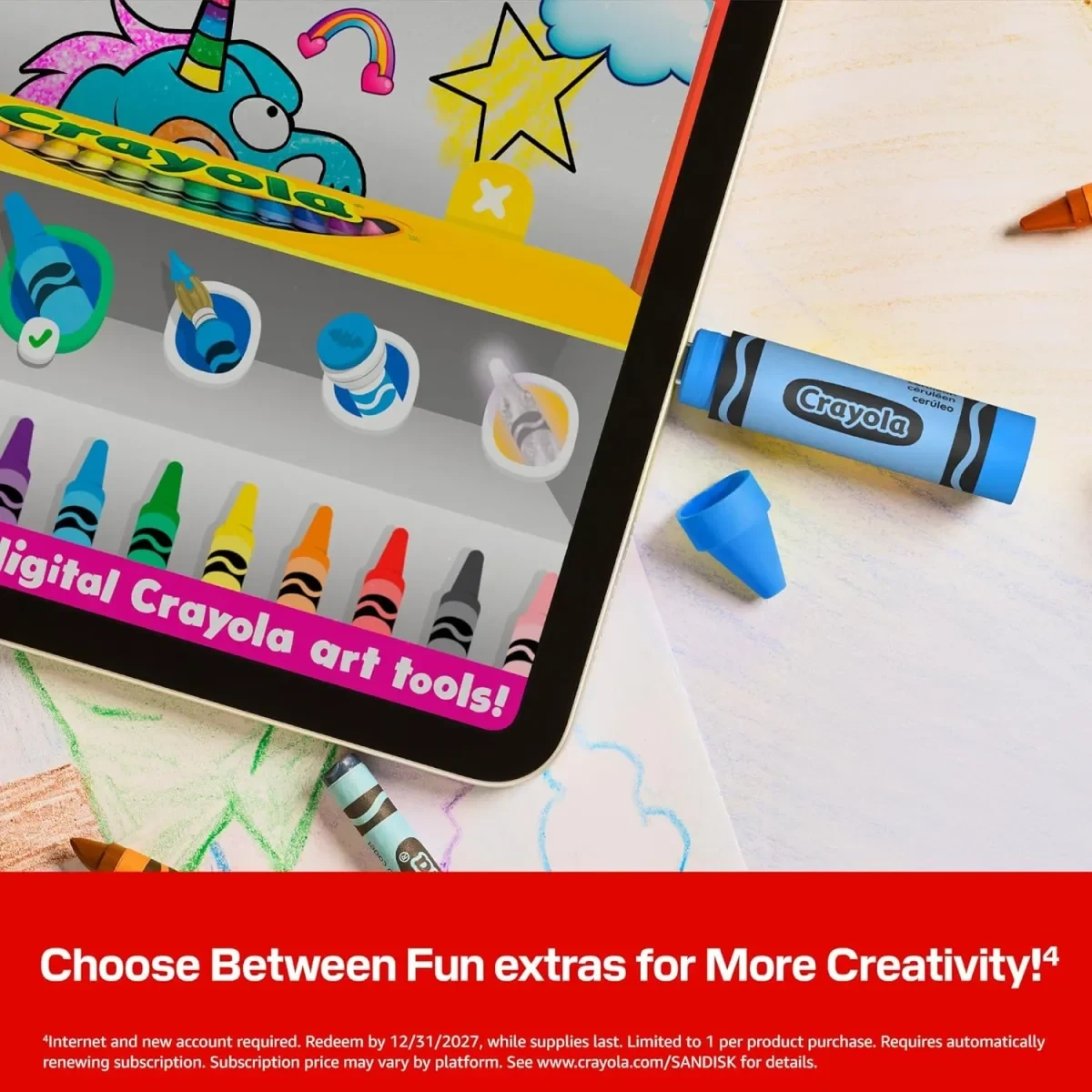 Pendrive SanDisk Crayola 256Gb USB-C azul - imagen 4