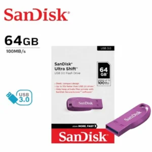 Pendrive SanDisk Ultra Shift 64Gb USB 3.2 violeta