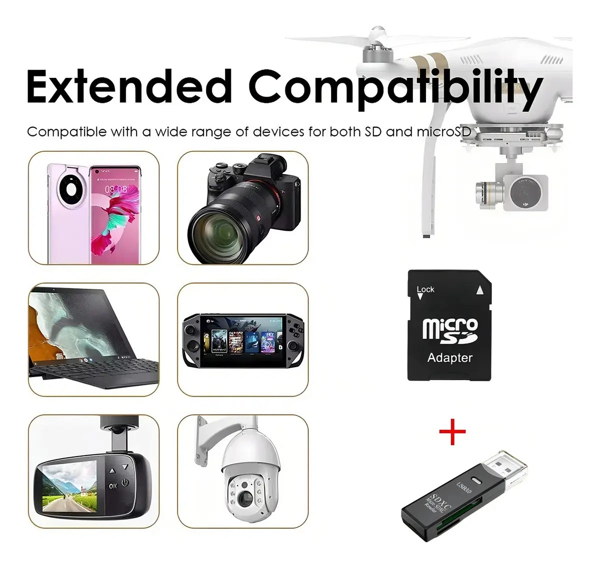 Memoria micro SDXC SanDisk Extreme PRO 1Tb UHS-I U3 V30 A2 con Adaptador - imagen 4