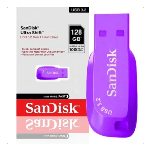 Pendrive SanDisk Ultra Shift 128Gb USB 3.2 violeta