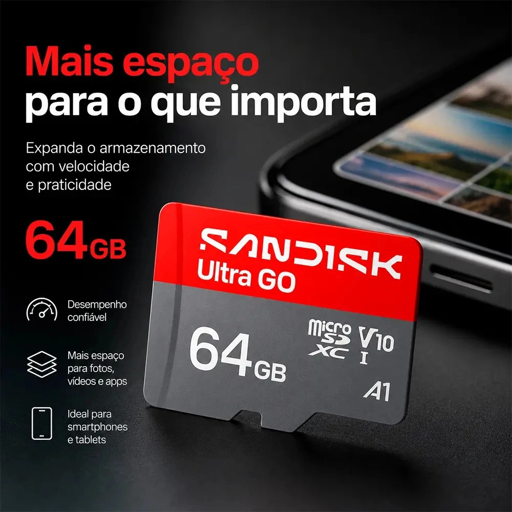 Memoria micro SDXC SanDisk Ultra GO 64Gb UHS-I U1 V10 A1 - imagen 3
