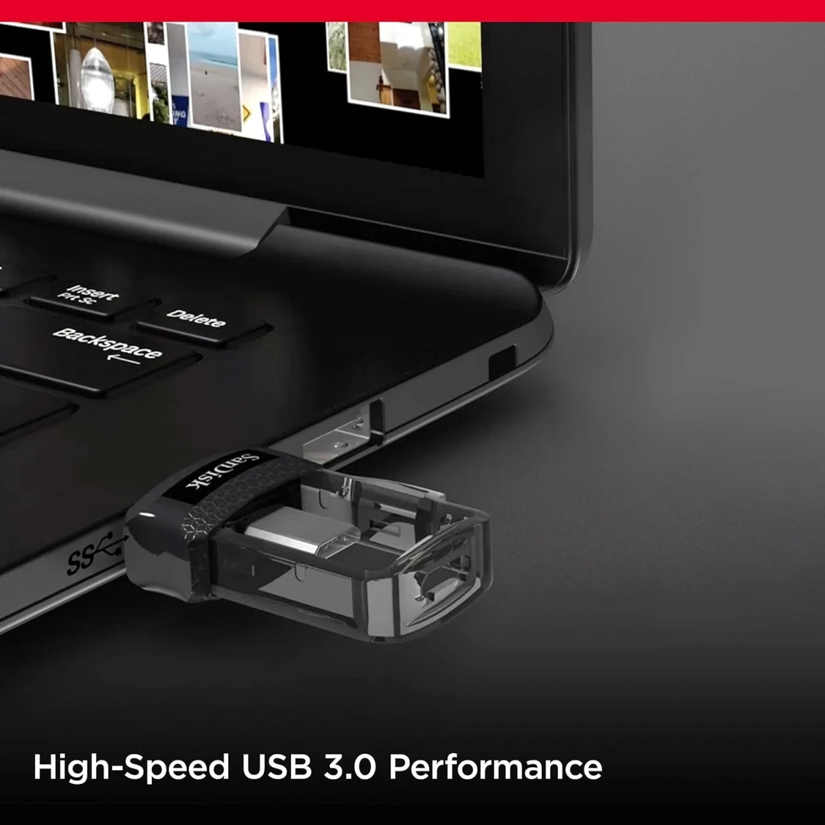 Pendrive SanDisk Ultra Dual Drive m3.0 32Gb micro USB y USB-A 3.0 - imagen 5