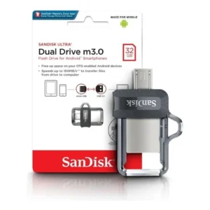 Pendrive SanDisk Ultra Dual Drive m3.0 32Gb micro USB y USB-A 3.0