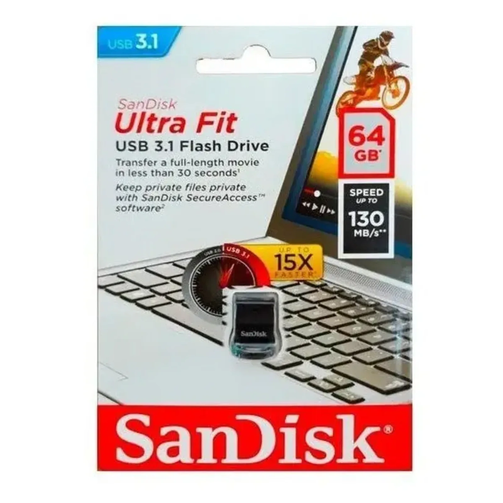 Pendrive SanDisk Ultra Fit 64Gb USB 3.2