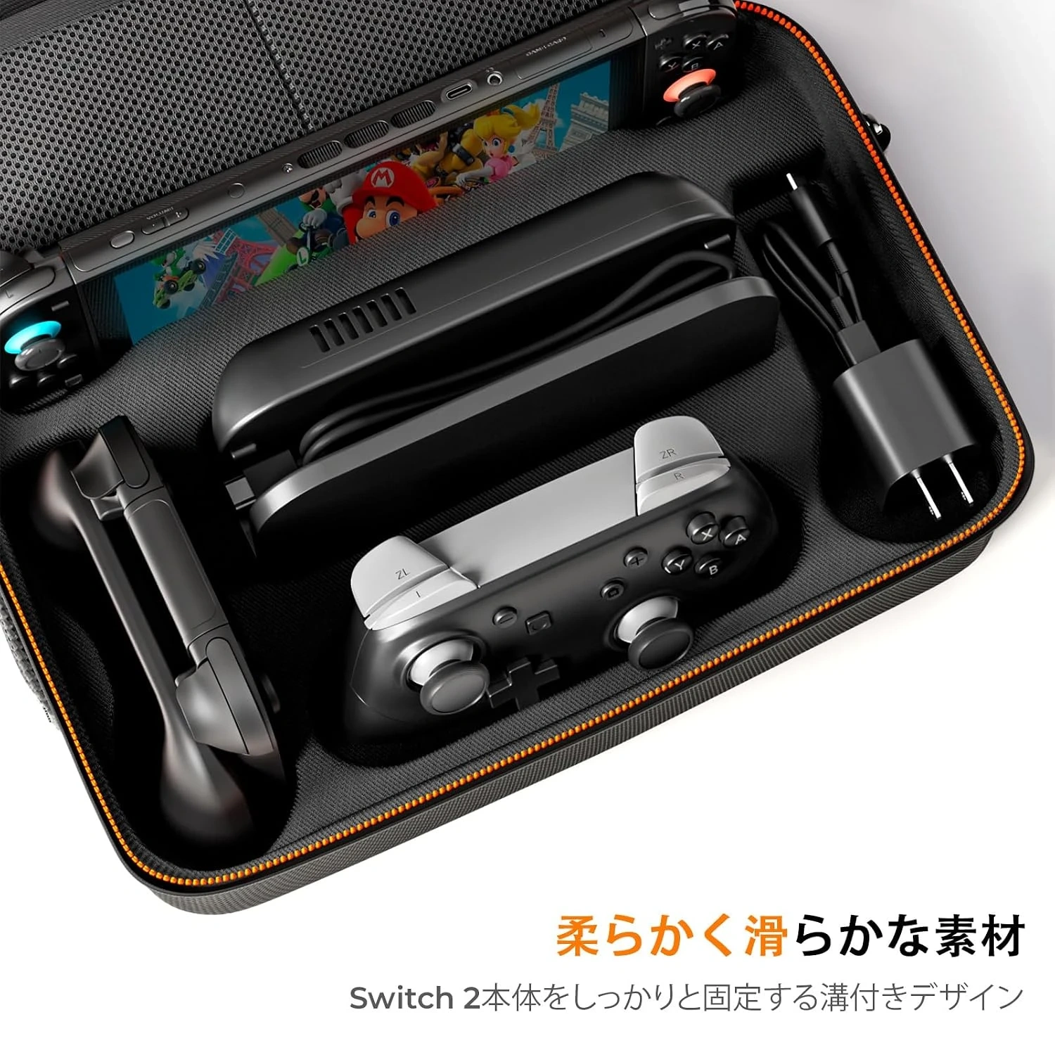 Set de 2 estuches COOWPS para Nintendo Switch 2 gran capacidad y slim - imagen 2