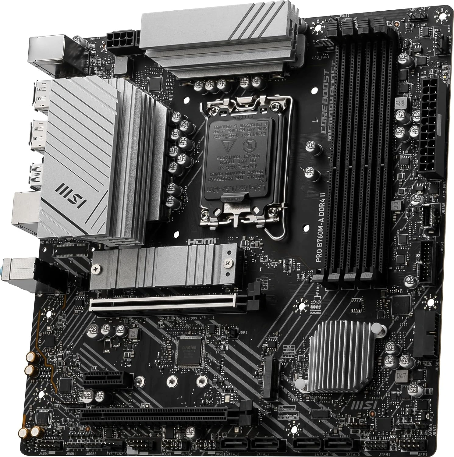 Motherboard MSI PRO B760M-A DDR4 II LGA1700 - imagen 2