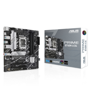 Motherboard ASUS Prime B760M-A D4 DDR4 LGA1700 con caja y placa
