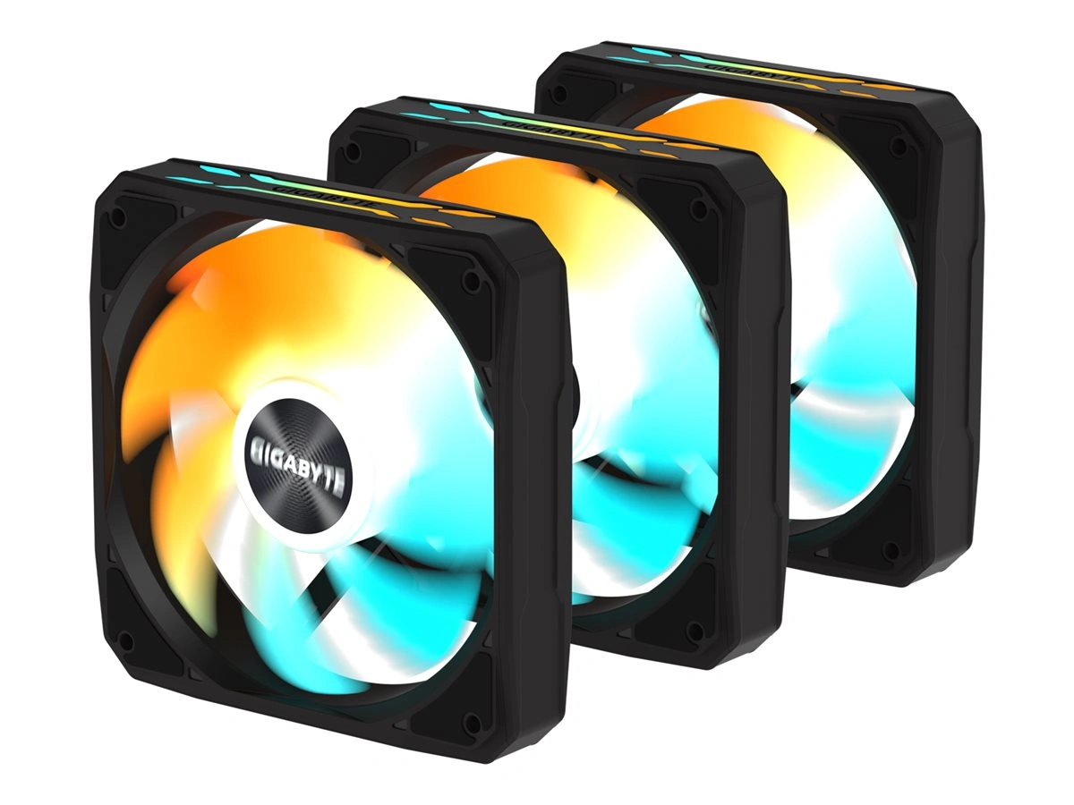 Kit de 3 Fans Gigabyte EZ Chain Fan 120mm ARGB - imagen 2