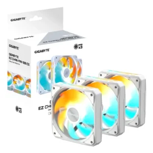 Kit de 3 Fans Gigabyte EZ Chain Fan 120mm ARGB blanco