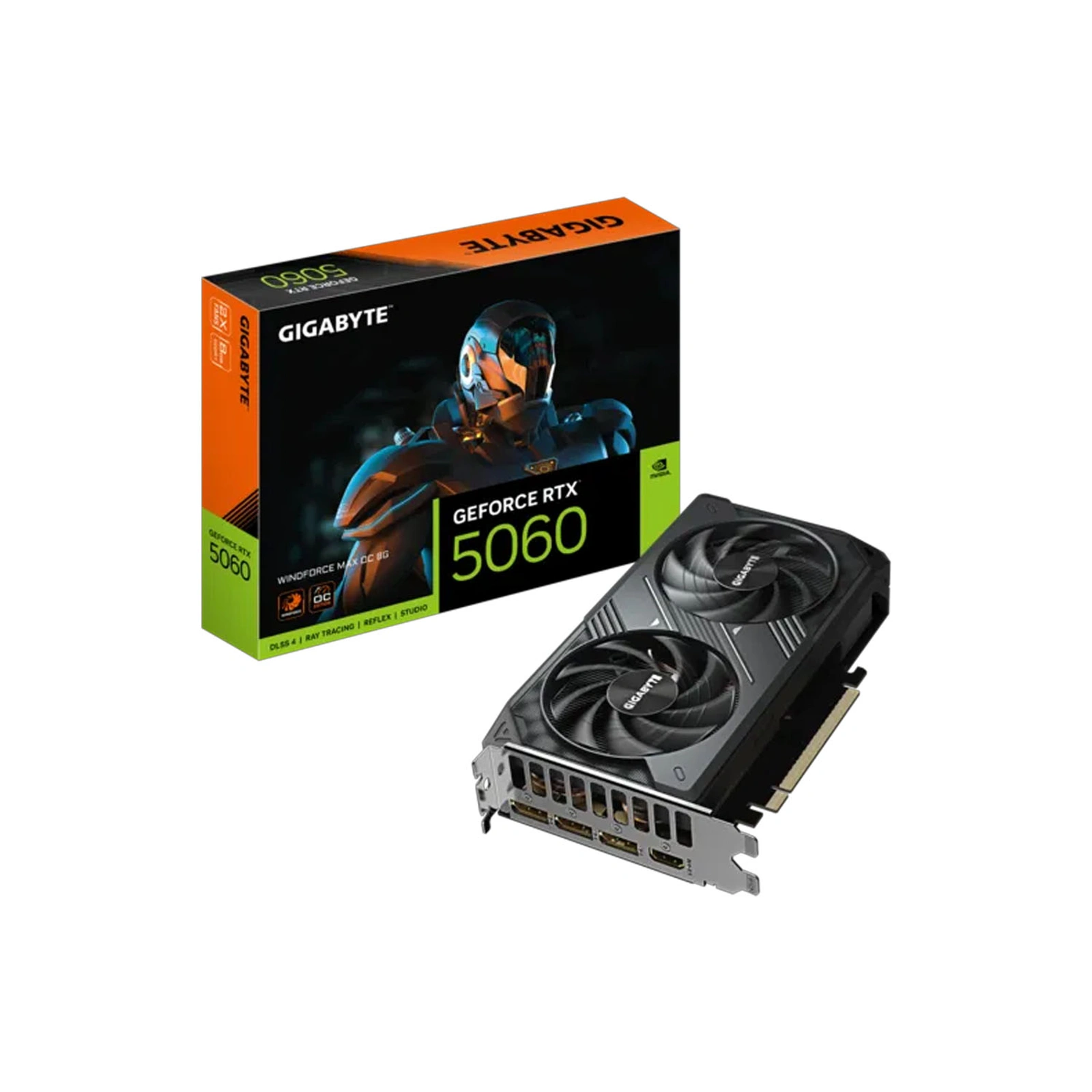 Tarjeta de video Gigabyte RTX 5060 8GB Windforce Max OC