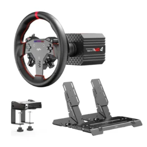 Kit simulador PXN VD4 Direct Drive 4 Nm con volante W AS, pedalera y soporte de mesa