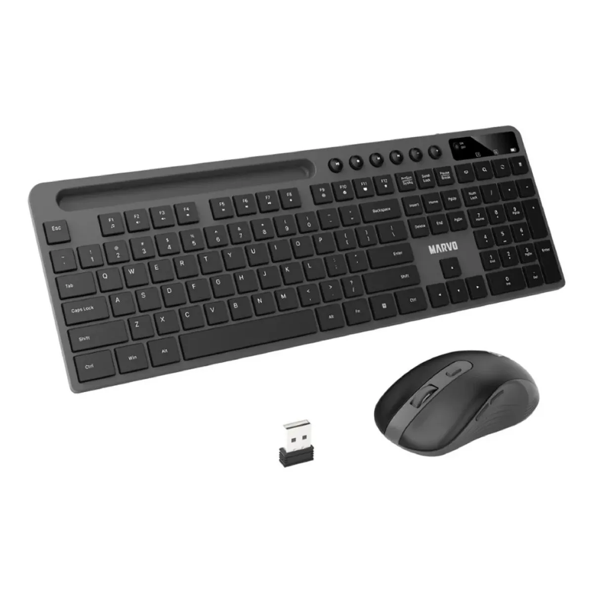 Combo Marvo KC411W teclado español y mouse inalámbricos