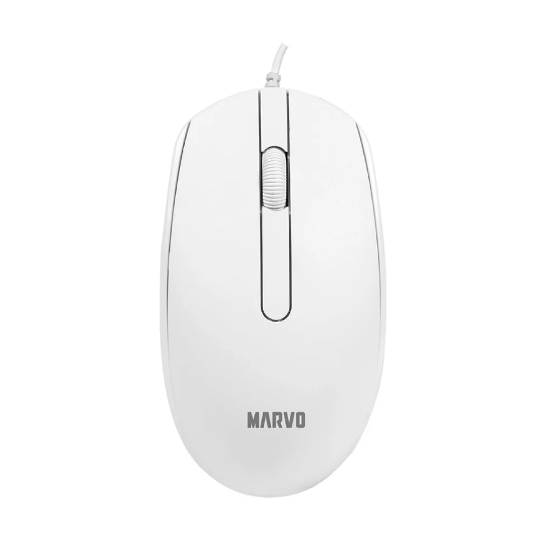 Mouse Marvo MS003 1000 DPI blanco