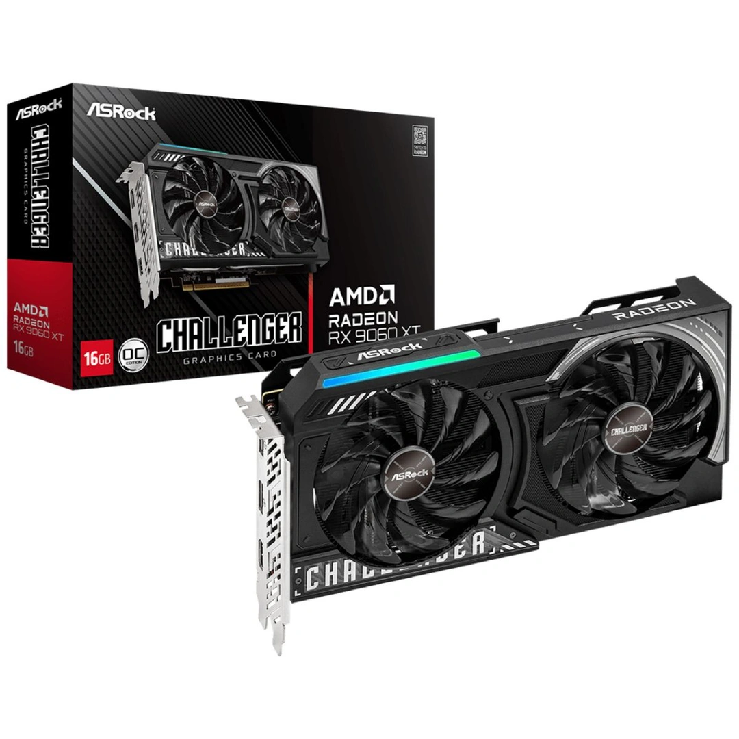 Tarjeta de video ASRock RX 9060 XT Challenger OC 16GB