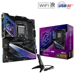 Motherboard ASRock X870E Nova WiFi AM5 DDR5 ATX con caja original