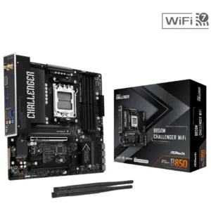 Motherboard ASRock B850M Challenger WiFi DDR5 AM5 - placa, caja y antenas