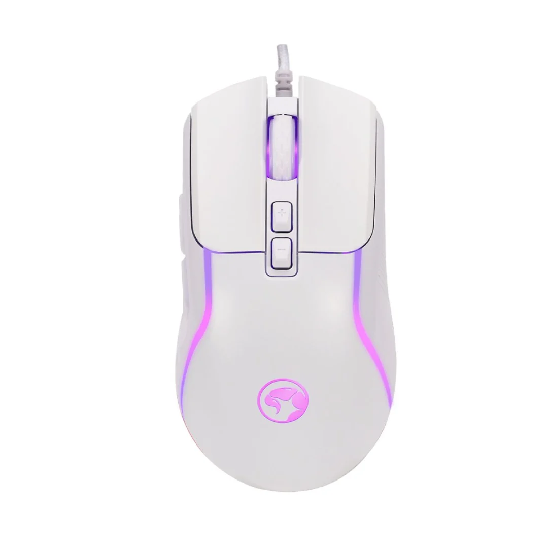 Mouse Marvo M292 8000 DPI RGB blanco