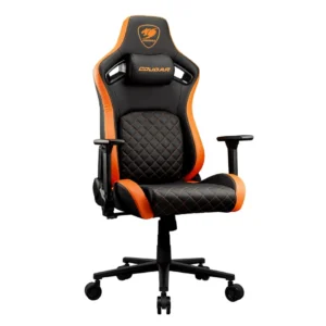 Silla gamer Cougar Defensor negra y naranja - vista principal