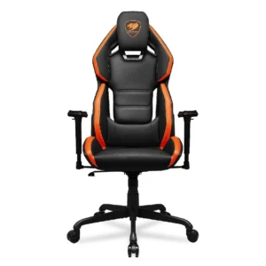 Silla gamer Cougar Hotrod negra y naranja - vista principal
