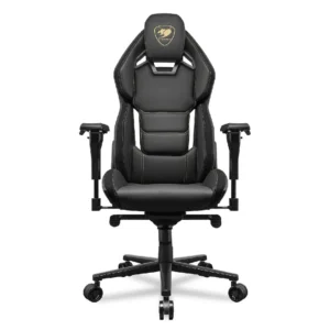 Silla gamer Cougar Hotrod Royal negra y dorada - vista principal