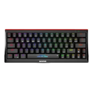 Teclado mecánico Marvo KG962W 60% inalámbrico switch azul español