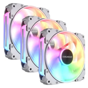 Kit de 3 ventiladores Cougar Apolar 120 ARGB blancos